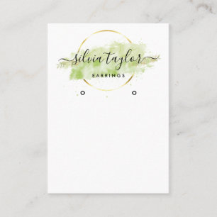 Arte de caligrafía Tarjeta de visualización de Ear