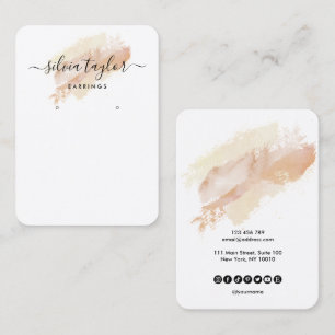 Arte de caligrafía Tarjeta de visualización de Ear