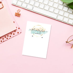 Arte de caligrafía Tarjeta de visualización de Ear