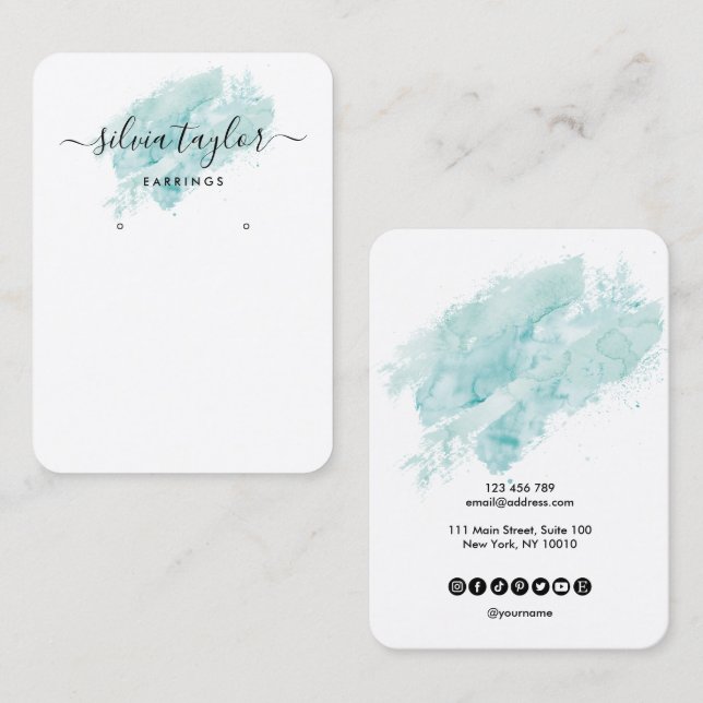 Arte de caligrafía Tarjeta de visualización de ori (Anverso / Reverso)