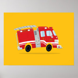 Arte de Camión de Bomberos Adorable