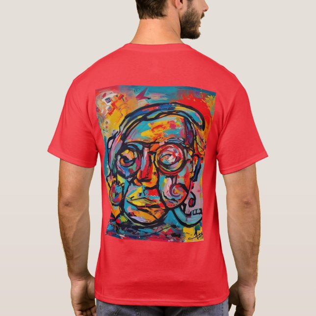Arte de camisetas para persona inteligente (Reverso)