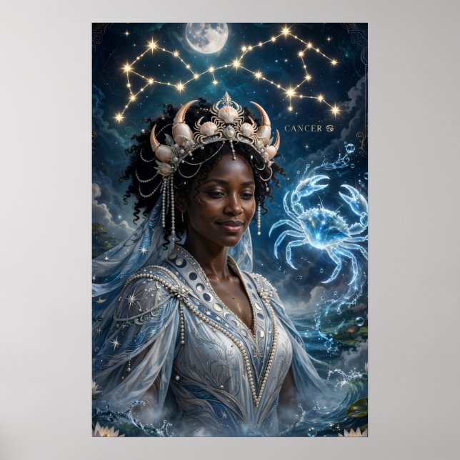 Arte de Cánger Negro Diosa Lunar  (Frente)