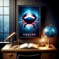 Arte de Cangrejo Zodiacal de Cáncer Luminoso