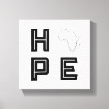 Arte de canvas de Africa Hope