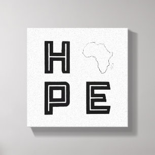 Arte de canvas de Africa Hope