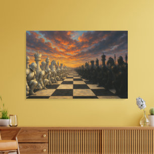 Arte de canvas de ajedrez