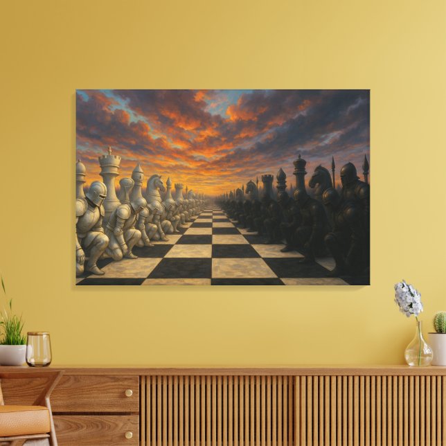 Arte de canvas de ajedrez (Insitu (Sala de estar))