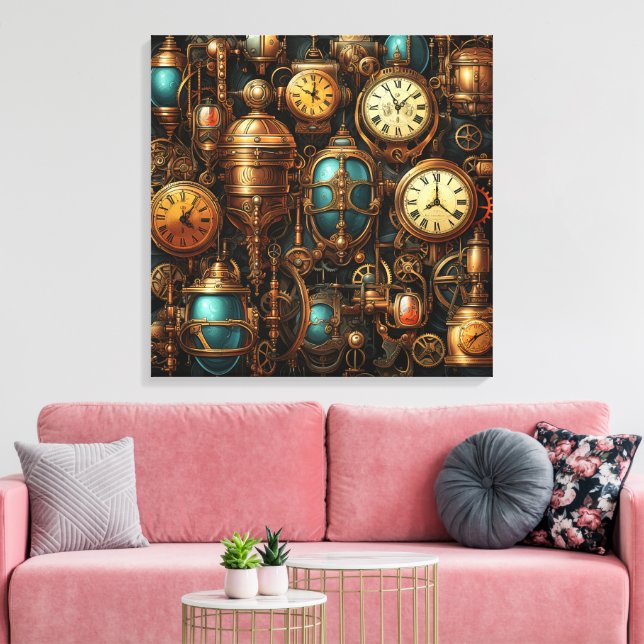 Arte de canvas de bloques de vapor (Insitu (Sala de estar))