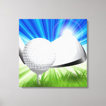 Arte de canvas de golf