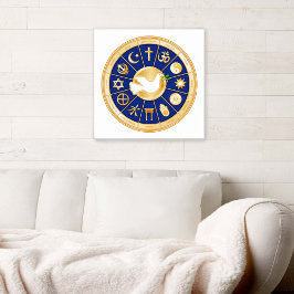 Arte de canvas de la paloma de la paz