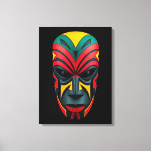 Arte de canvas de mascarillas africanas