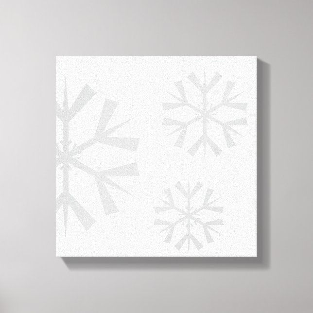 Arte de canvas de Snowflake de vacaciones (Anverso)