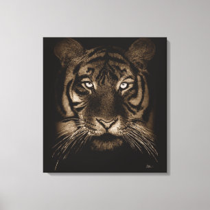 Arte de canvas de tigres