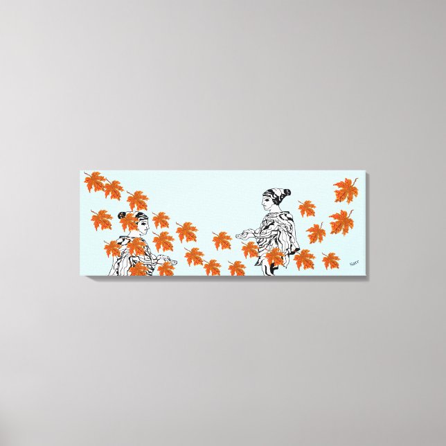 Arte de canvas : Hoja de otoño (Anverso)