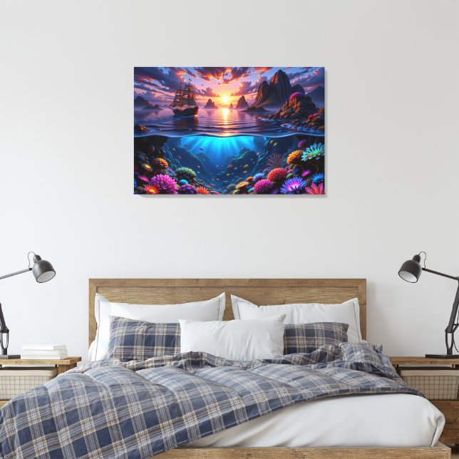 Arte de canvas Ocean Sunset (Insitu(Dormitorio))