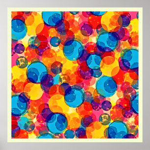 Arte de Caos de Color de Círculos Superpuestos