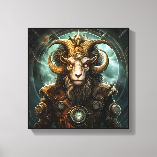 Arte de Capricornio en Lienzo (Anverso)