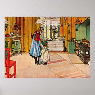 Arte de Carl Larsson: La cocina