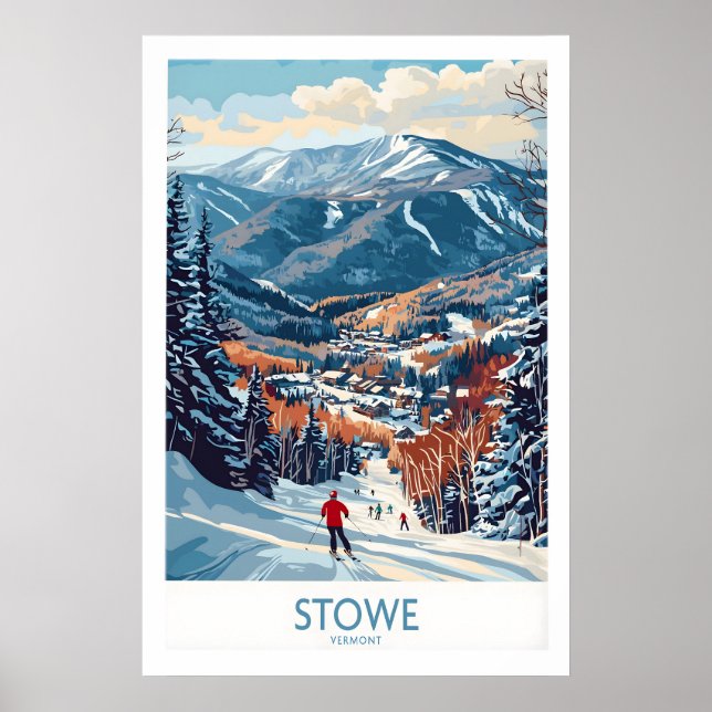 Arte de carrera de esquí de Vermont 1 (Frente)