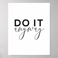 Arte de cartel de cita motivacional | Hazlo de tod