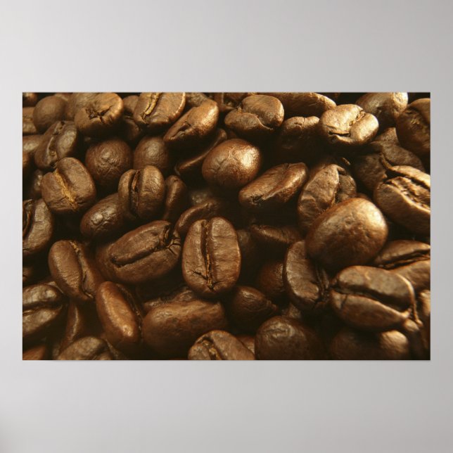 Arte de cartel de granos de café (Frente)