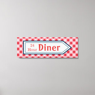 Arte de cartel de restaurante retro