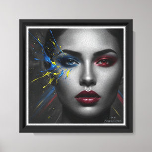 arte de cartel facial de mujeres Impacto Primario