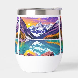 Arte de cartel retro del Parque Nacional Banff