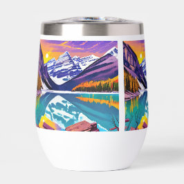 Arte de cartel retro del Parque Nacional Banff
