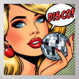 Arte de cartel temático de discoteca