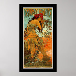 Arte de cartel vintage Alphonse Mucha