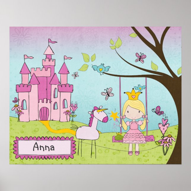 Arte de Castillo Princesa Personalizada (Frente)