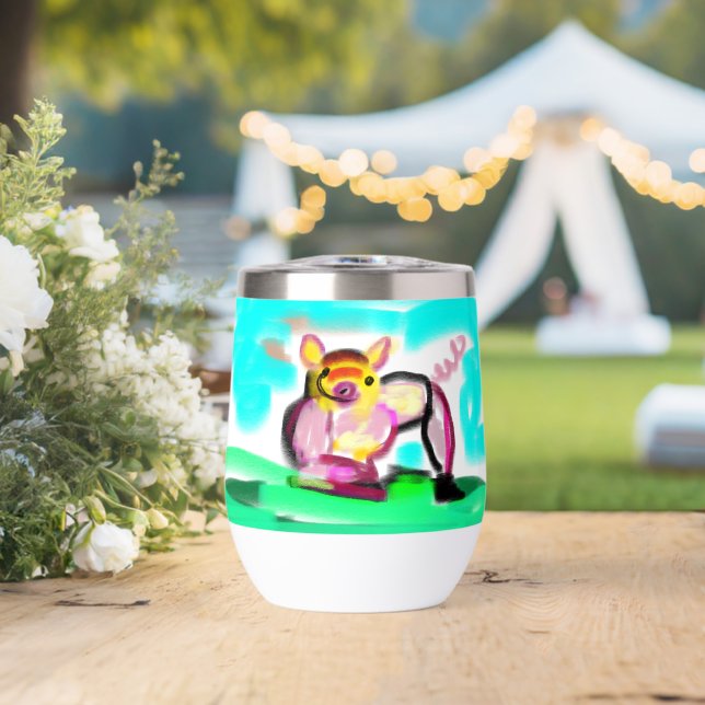 Arte de cerdo lindo  (Boda (girada))