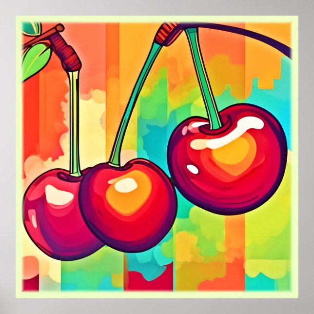 Arte de Cereza Vibrante (Frente)