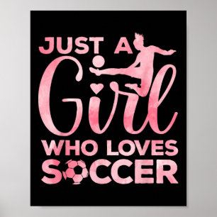 Arte de chica de fútbol para niñas niños niñas muj