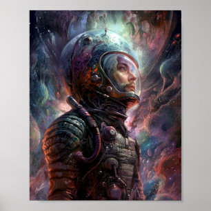 Arte de ciencia ficción astronauta