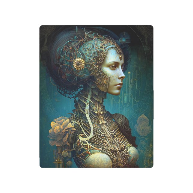 Arte de ciencia ficción de Cyborg Woman Fantasy (Anverso)