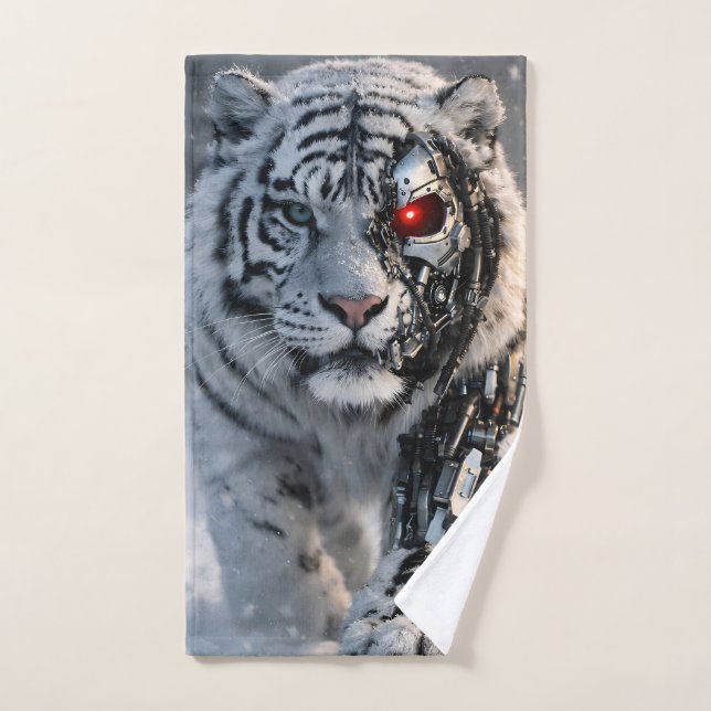 Arte de ciencia ficción de vida silvestre cibernét (Toalla de mano)