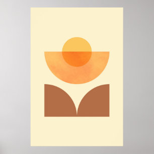 Arte de circulo geométrico abstracto escandinavo