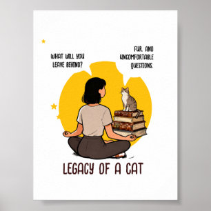 Arte de cita de humor intelectual amante de gatos