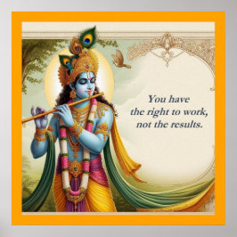 Arte de cita de Krishna Gita: Motivación Espiritua