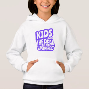 Arte de Cita Los Niños Son Los Verdaderos Superhér