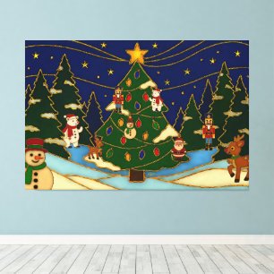 Arte de cloisonne Bosque Caprichoso Navidad Clásic