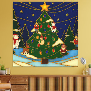 Arte de cloisonne Bosque Caprichoso Navidad Clásic