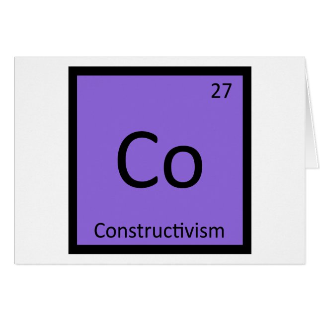 Arte de Co - Constructivismo Tabla Periódica Quími (Anverso (Horizontal))