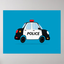Arte de Coche de Policía Lindo