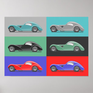 Arte de coche retro