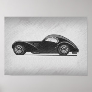 Arte de coche retro