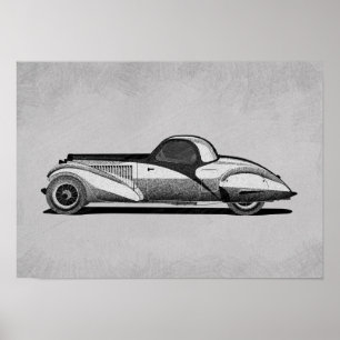 Arte de coche retro